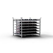 SET | with 24 folding panels | hatched | with red/white beacon foil